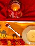 Saffron honey tea