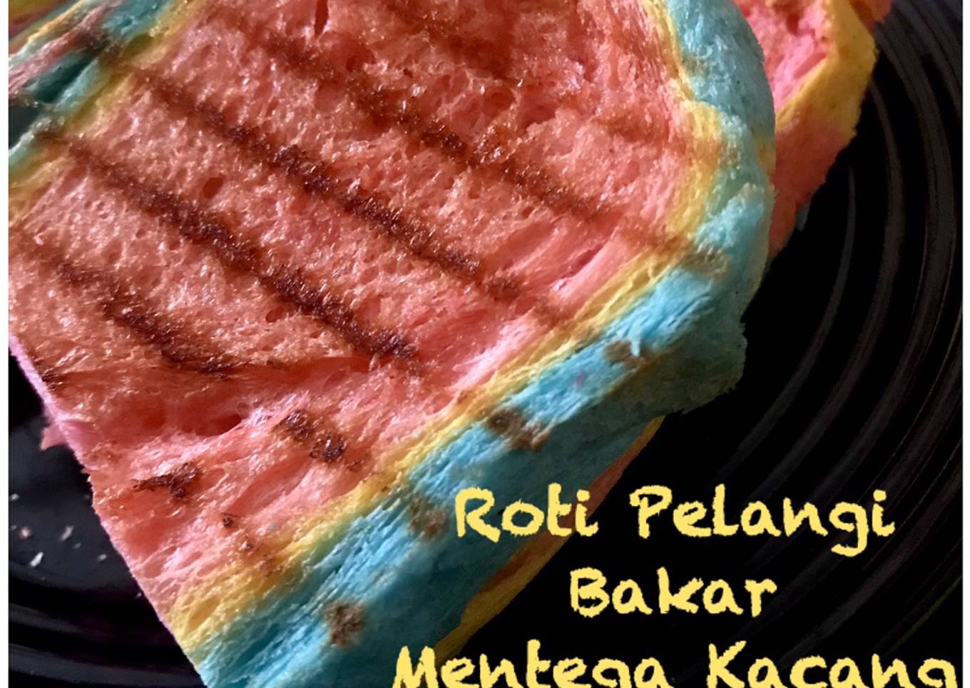 Roti Pelangi (Selai Kacang)