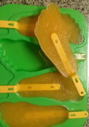 Una foto de Helado de naranja light