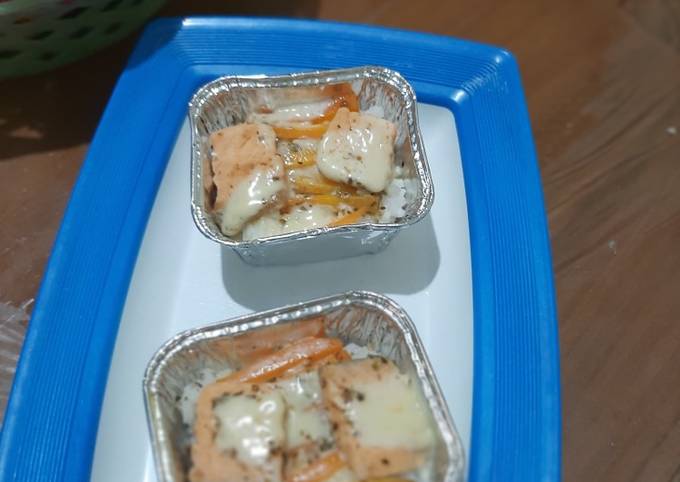 Cara Gampang Menyiapkan Steam salmon with sause cheese Anti Gagal