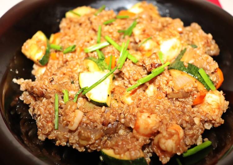Quinoa com camarão - Tudogosreceitas