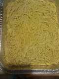 Espaguetti en chile poblano