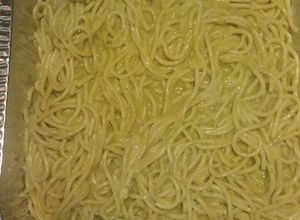 Una foto de Espaguetti en chile poblano
