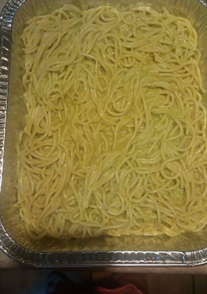 Una foto de Espaguetti en chile poblano