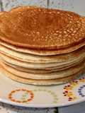 Pancakes with Egg Whites, Greek Yogurt, and Rice Flour