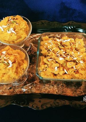 A picture of Moong Dal Halwa.