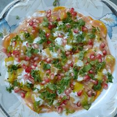 A picture of Poori chat.