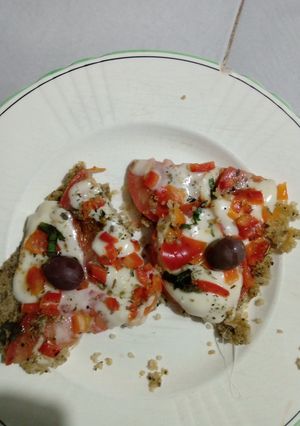 Una foto de Pizza de quinoa