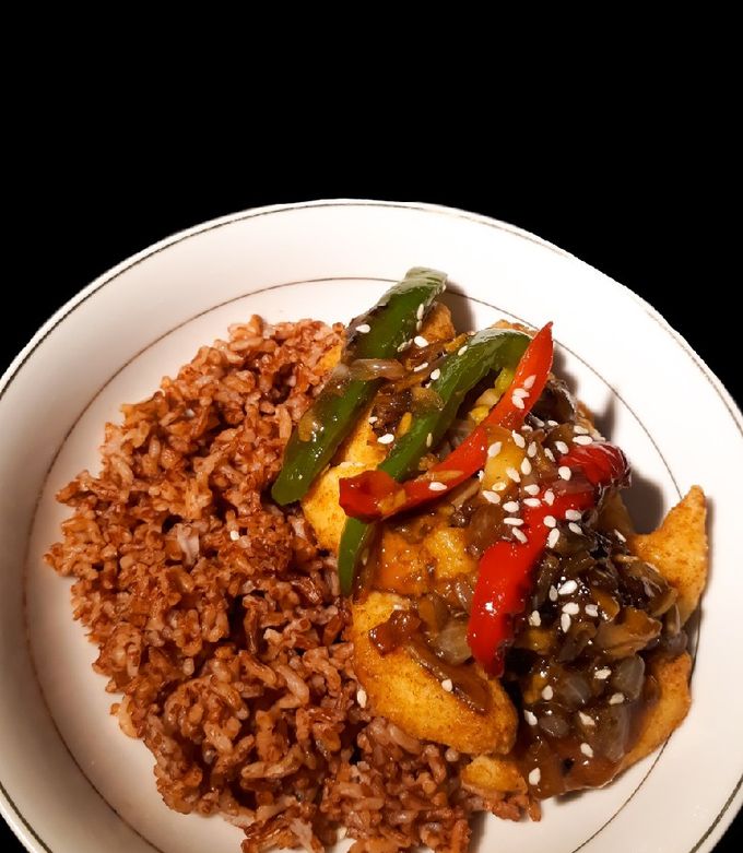 Nasi Merah Beef Teriyaki