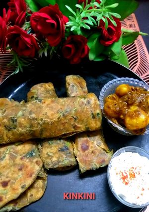 মেথি পরোটা (methi paratha recipe in bengali) রেসিপির প্রধান ছবি