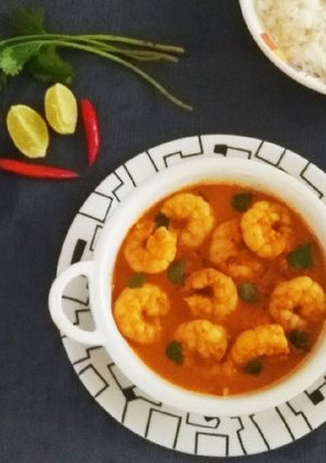 A picture of Ambot Tik/ Goan Prawns Curry.