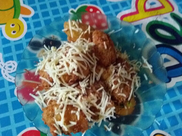 Resep Pisang goreng crispy keju coklat cadbury ala jamilee yang Enak Banget