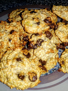 Una foto de Galletas de plátano y copos de avena