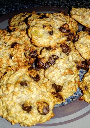 Foto principal de Galletas de plátano y copos de avena