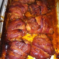 A picture of Brown sugar bacon garlic chicken.