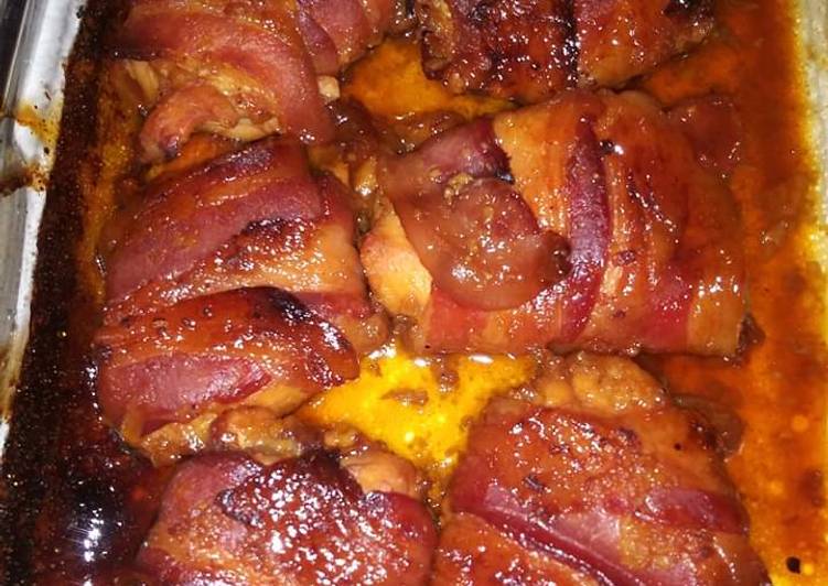 How to Cook Appetizing Brown sugar bacon garlic chicken