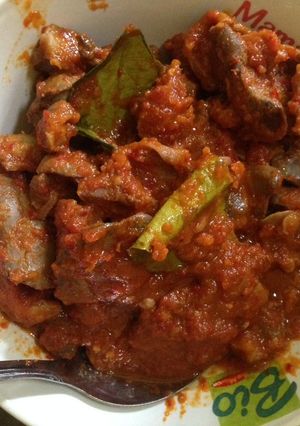 Foto resep Balado pedas hati ayam