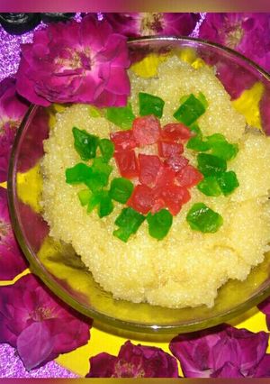 A picture of Milk rava halwa.