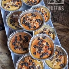 Pancake muffins A picture of Pancake muffins.