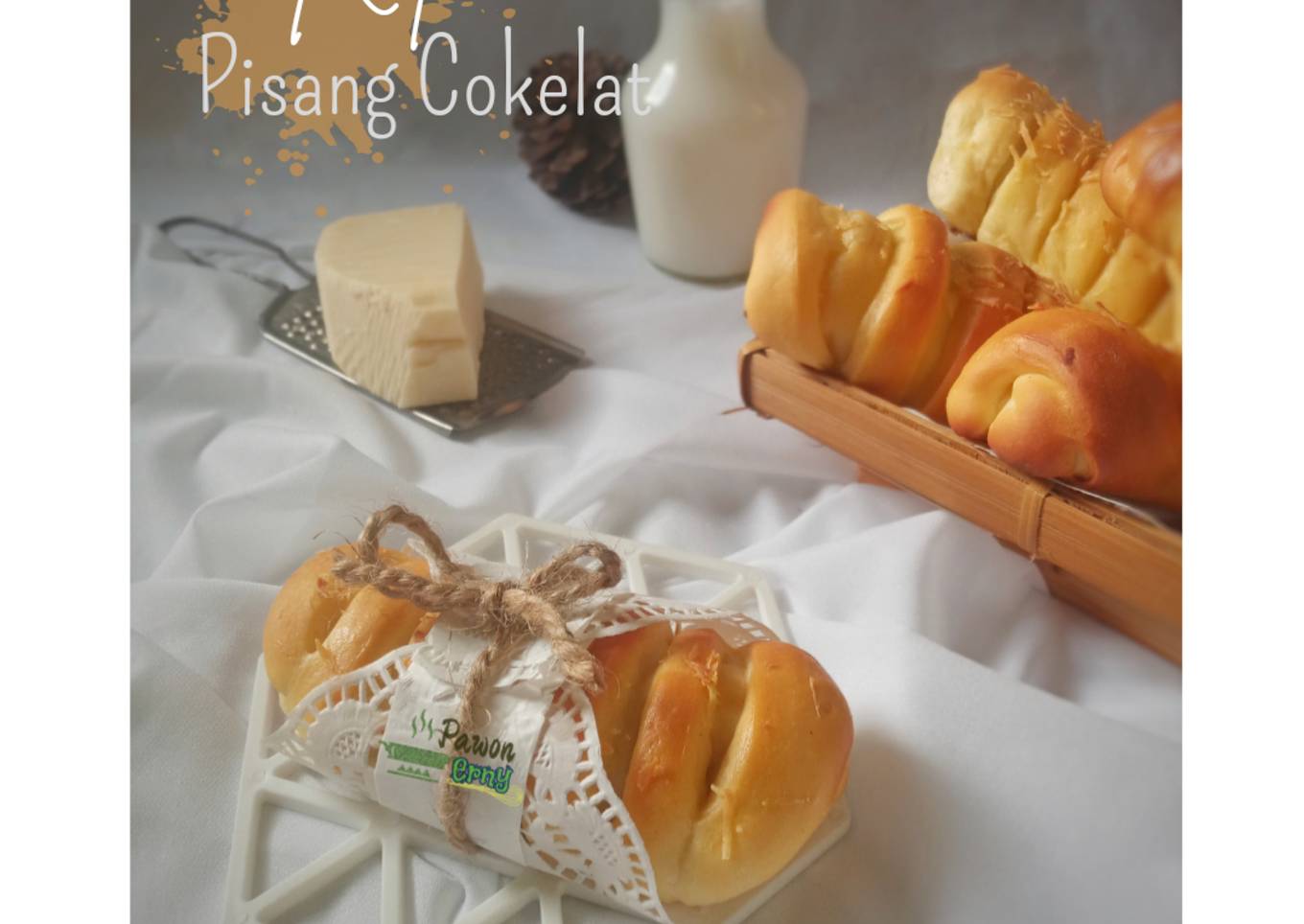 Roti Pisang Cokelat (Autolyse)