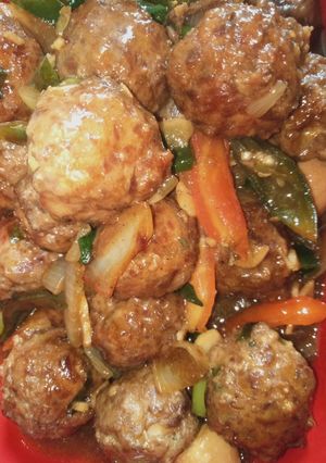 Foto resep Bola daging telur puyuh asam manis