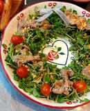 Vòng nguyệt quế (salad xà lách xoong trộn bò)