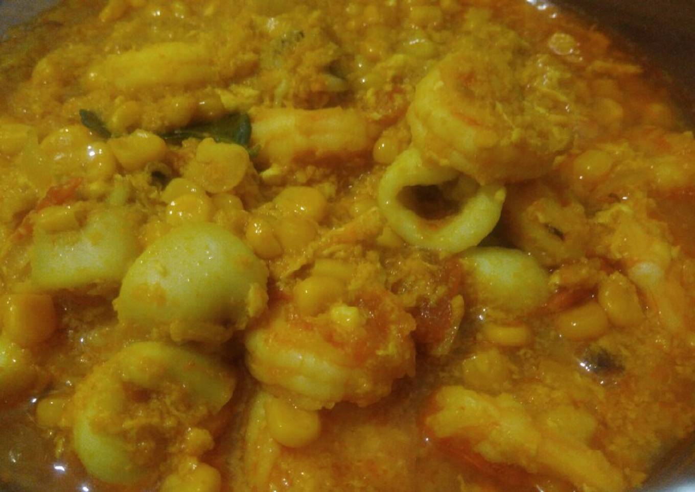 Cumi udang saos padang