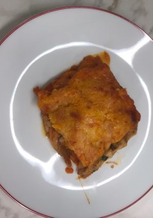 Una foto de Lasaña de pollo y verduras