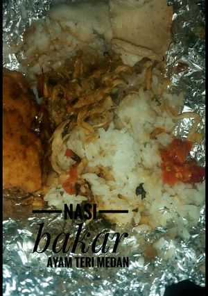 Foto resep Nasi Bakar ayam teri medan