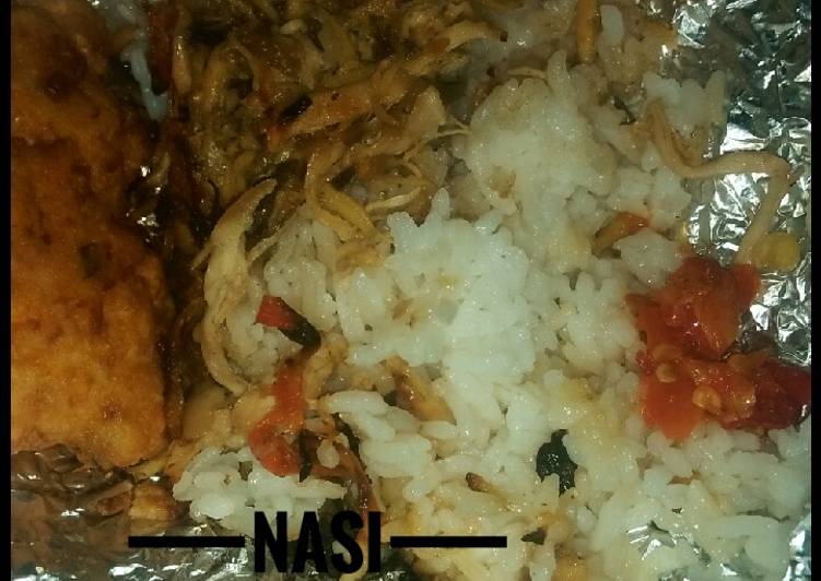 Nasi Bakar ayam teri medan