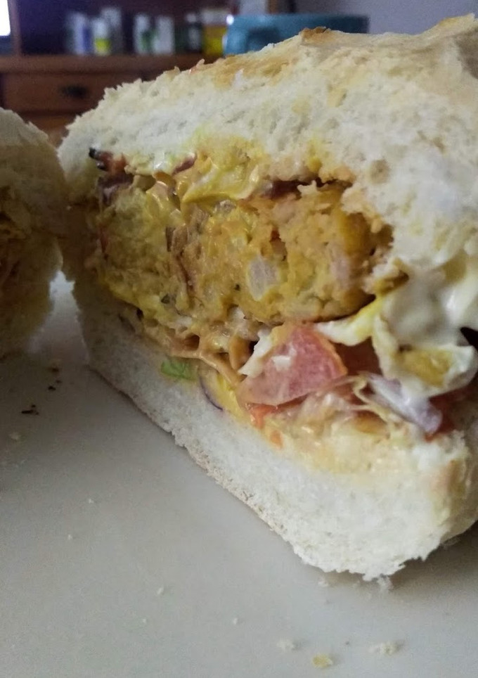 Una foto de Hamburguesas de soja texturizada