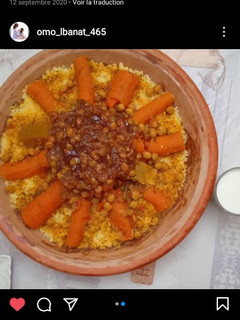 A picture of Couscous with Tfaya.