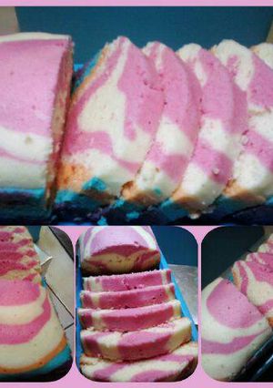 Foto resep Bolu zebra pink