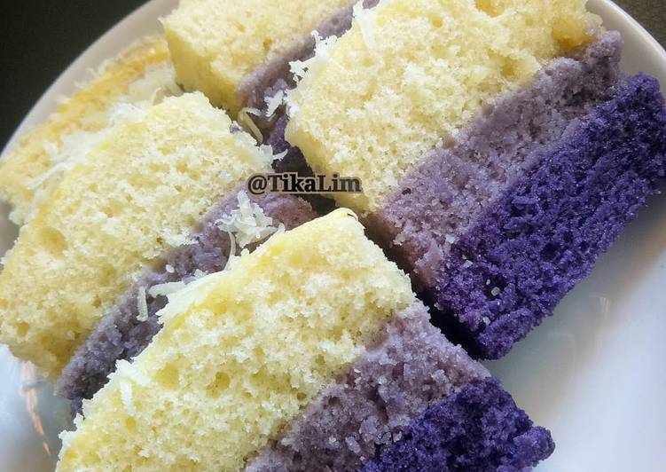 Resep Bolu kukus lapis taro yang Sempurna