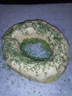 Una foto de Rosca de jamón y queso