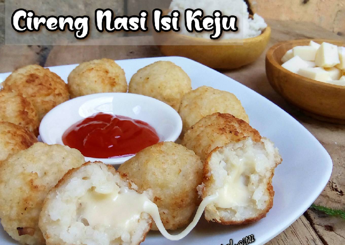 Cireng Nasi Isi Keju (Nasi Sisa Semalam)