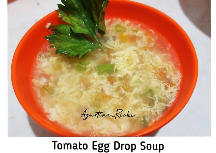 Resep: Tomato egg drop Soup Praktis