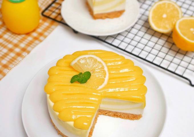 Cara Bikin No Bake Cheesecake With Lemon Curd, Lezat Sekali