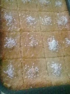 صورة لوصفة بسبوسة