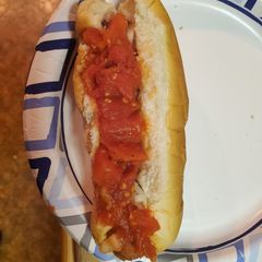 Freddy's tasty hot dog recipe A picture of Freddy's tasty hot dog recipe.