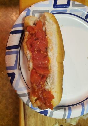 A picture of Freddy's tasty hot dog recipe.