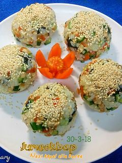 Foto resep Jumeokbap (nasi kepal ala korea)