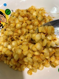 Hình của món Bắp xào trứng muối phô mai hoàng kim.