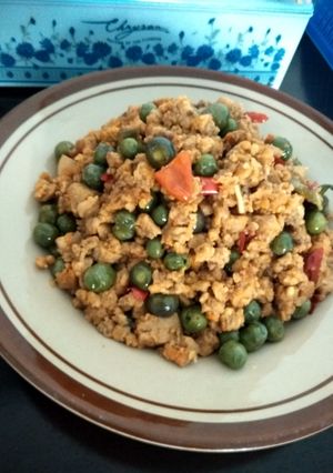 Foto resep Oseng2 oncom leunca pedes gurih