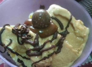 Una foto de Helado de dulce de leche fácil y cremoso