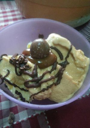 Una foto de Helado de dulce de leche fácil y cremoso