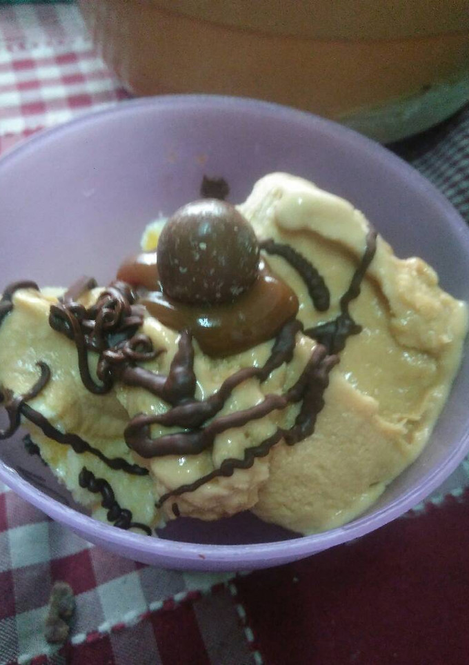 Una foto de Helado de dulce de leche fácil y cremoso