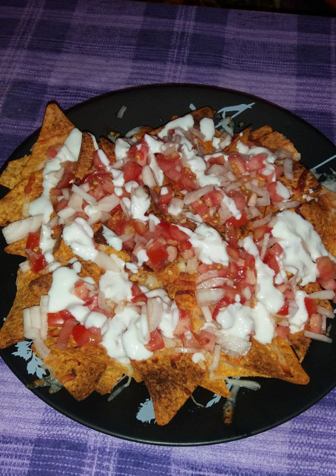Una foto de Nachos sencillos