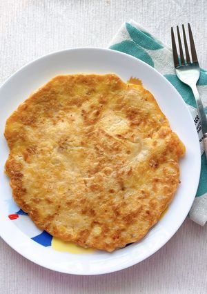韓式泡菜金針菇煎餅 的食譜成品照片