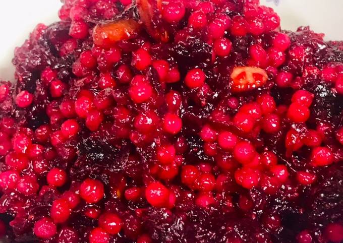 Simple Way to Prepare Speedy Sabudana beetroot halwa